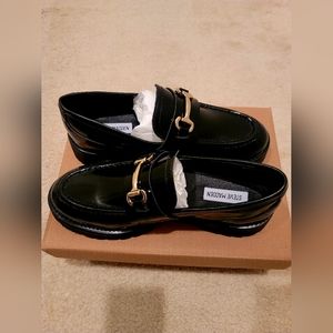 Steve Madden Lando black leather loafer